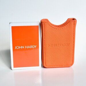 John Hardy Leather Case Playing Card Poker Deck Player's Board Game